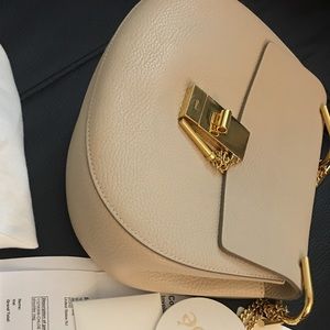 Chloe Drew Small grain lambskin 
Motty grey